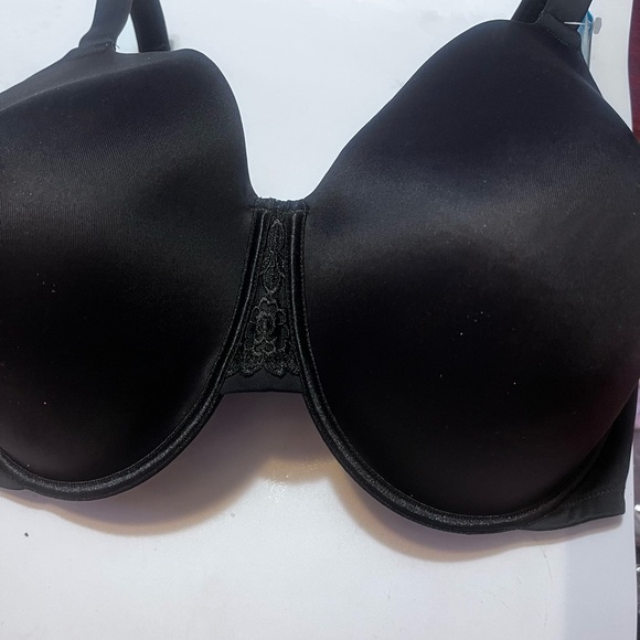 NWT Vanity Fair Full Figure Sz 42H Beauty Back Women's Black Full Coverage Bra - Picture 5 of 10